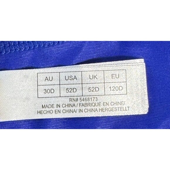 Avenue CCX Blue Polka Dot Underwire Bra Plus Size Lingerie - Picture 7 of 11